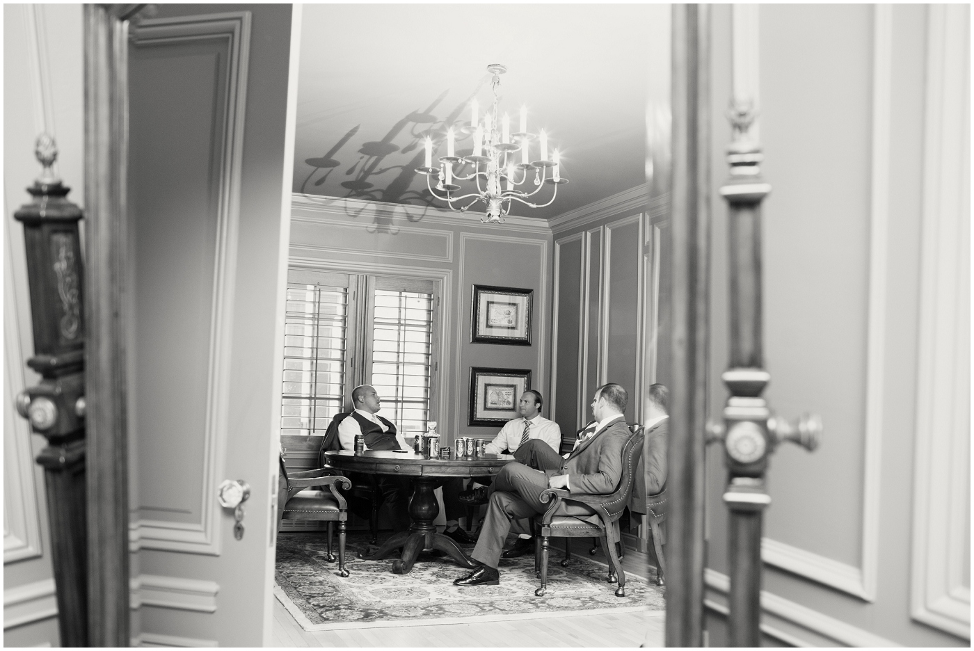 picture of groomsmen hanging out