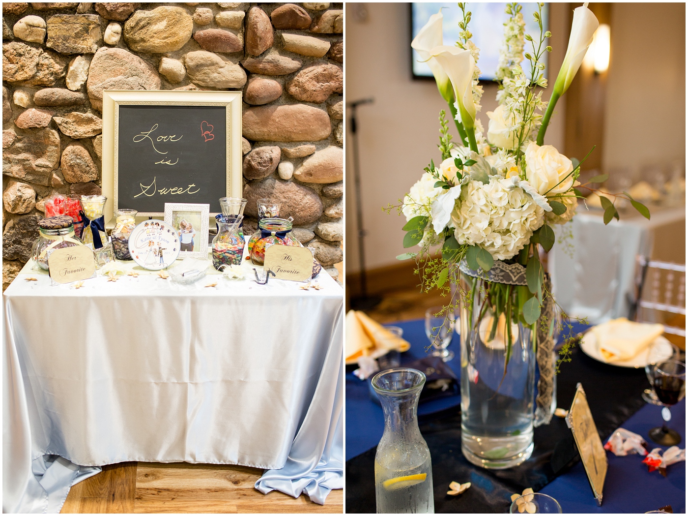 picture of wedding candy table