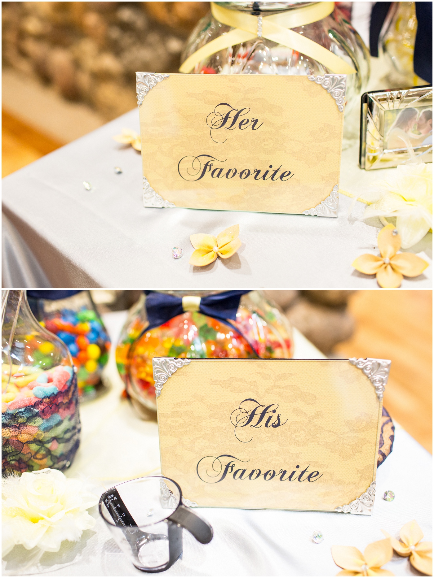 picture of a wedding candy table