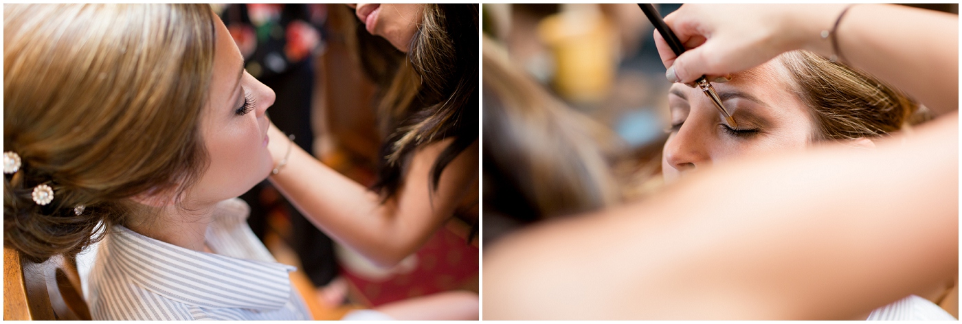 picture of a bride getting her make-up done