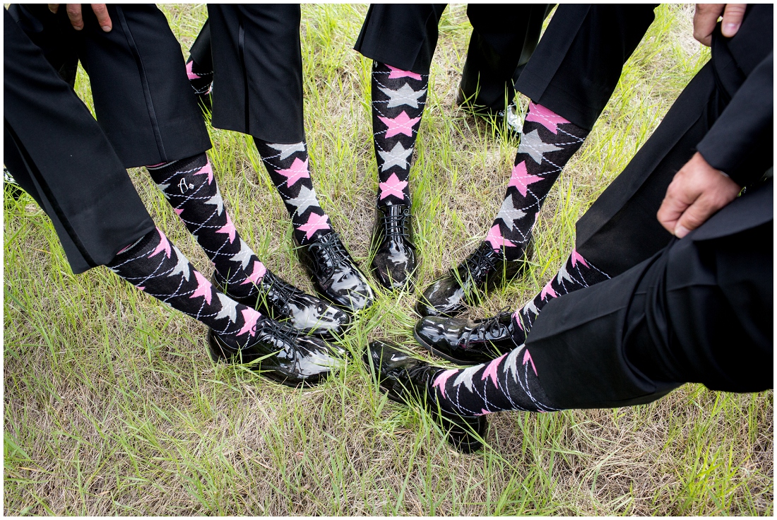 photo of groomsmen star socks