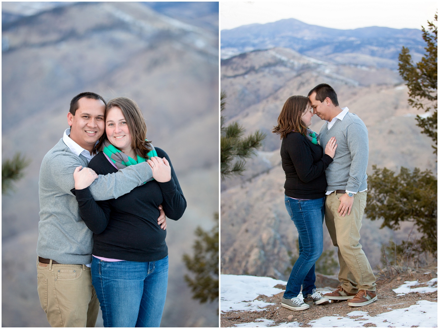 lookout mountain engagement photo