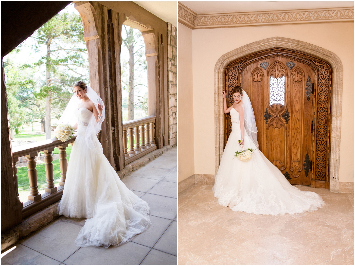 picture of bride holding her veil