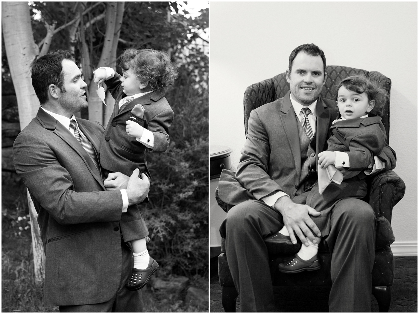 picture of groom and ring bearer