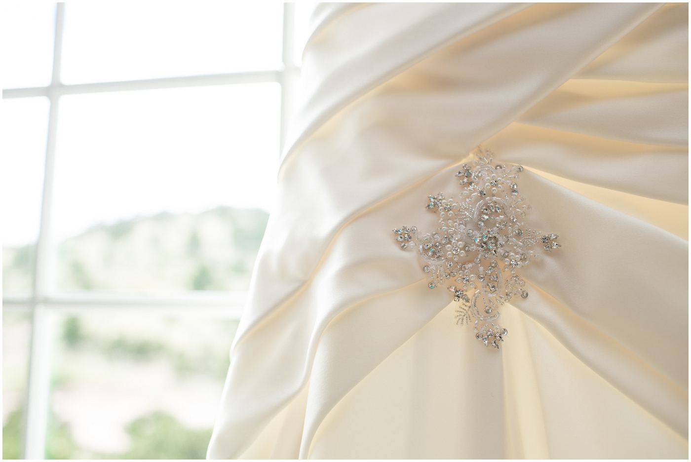 picture of wedding dress detail