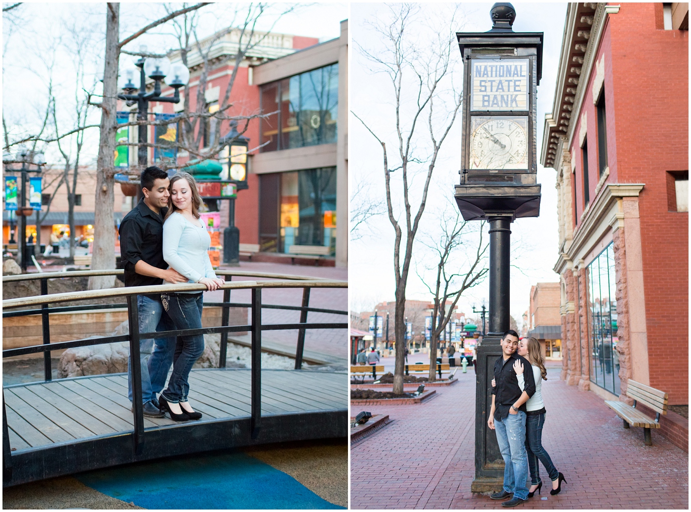 picture of pearl street boulder engagement photos