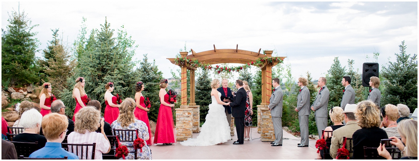 picture of wedding ceremony at willow ridge manor wedding