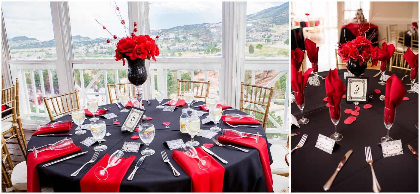 picture of red rose centerpiece