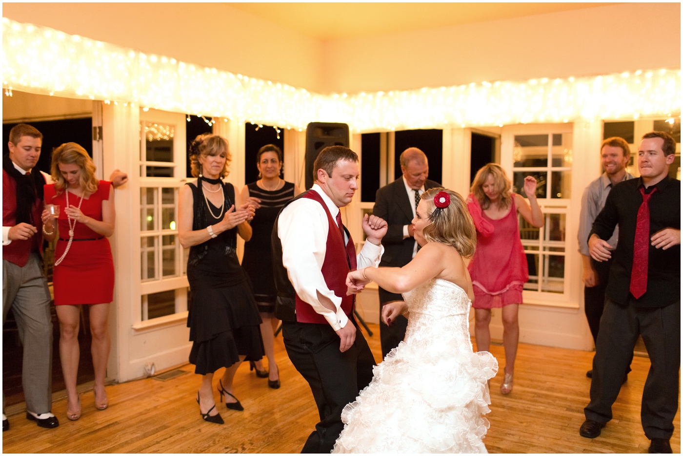 picture of wedding guests dancing