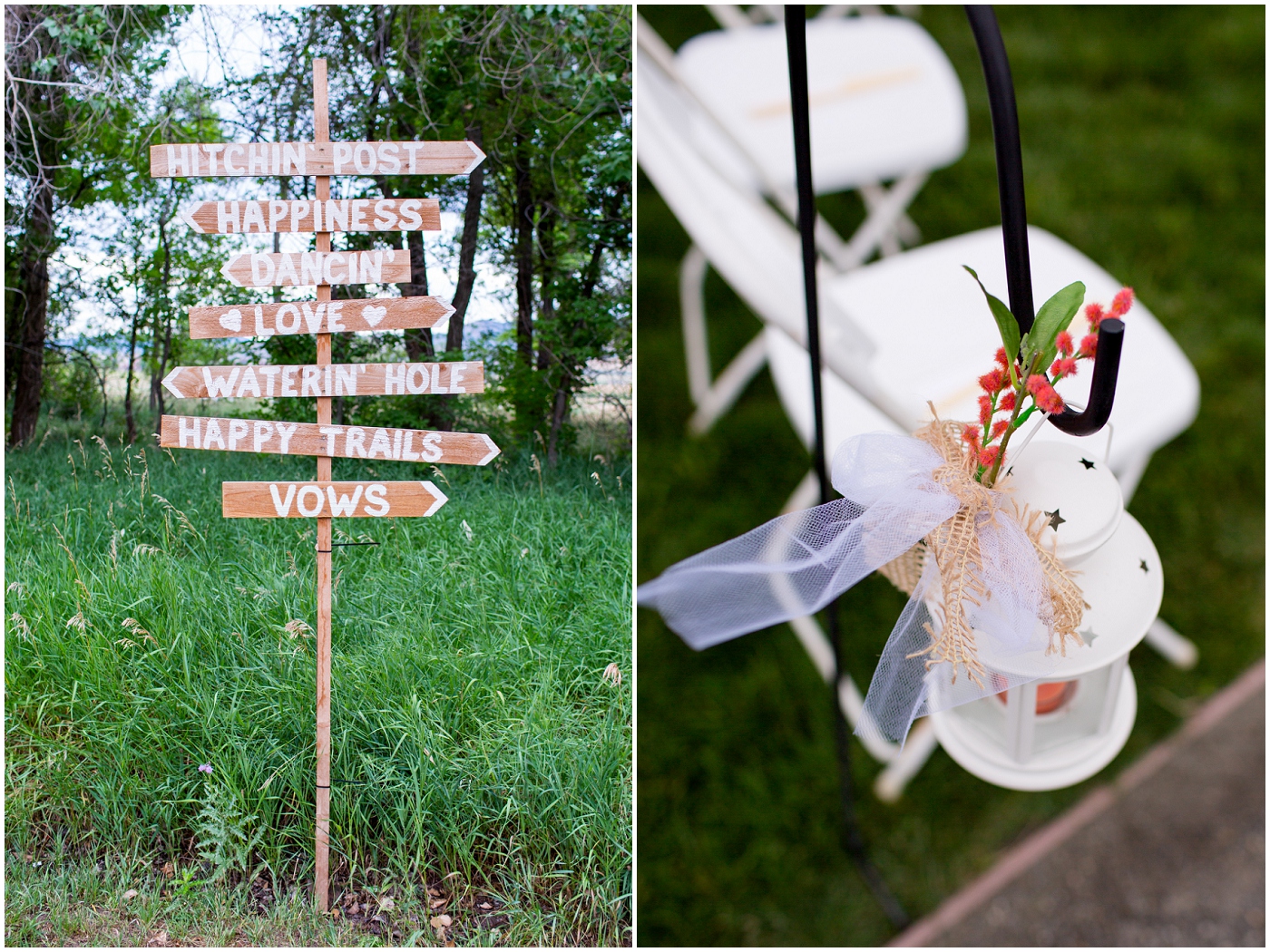 picture of rustic wedding signs