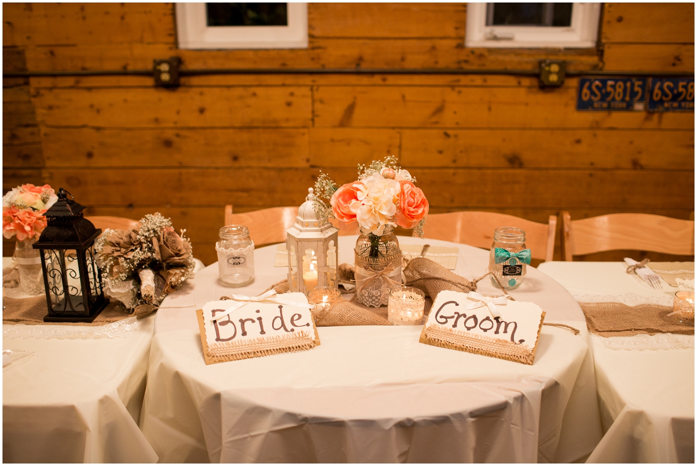 picture of rustic sweetheart table