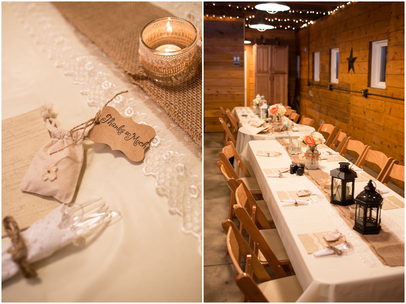 picture of rustic barn wedding reception