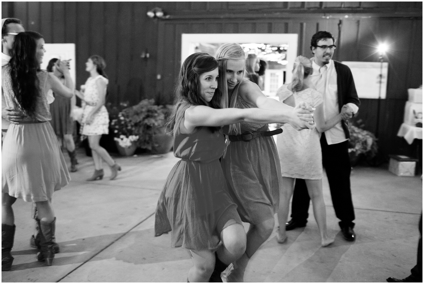 picture of wedding guests dancing