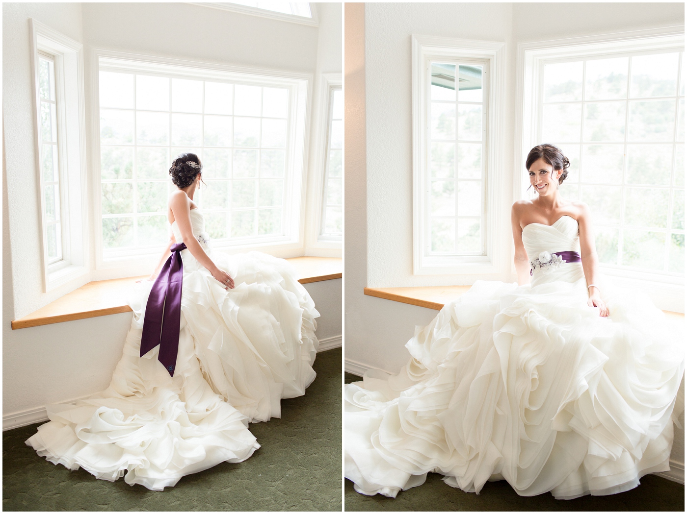 picture of bride at lionscrest manor wedding