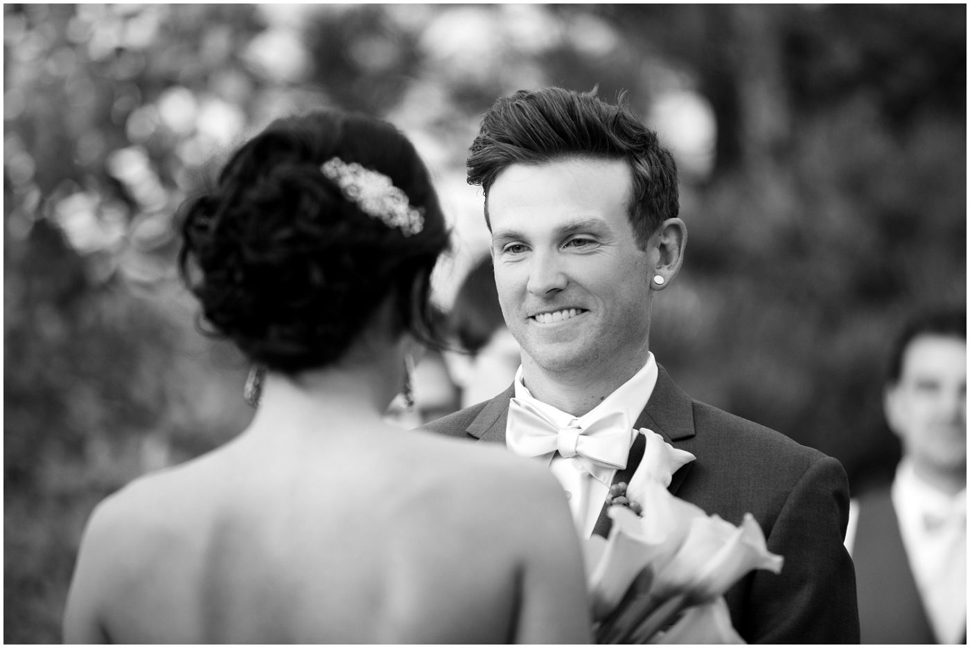 picture of groom saying vows