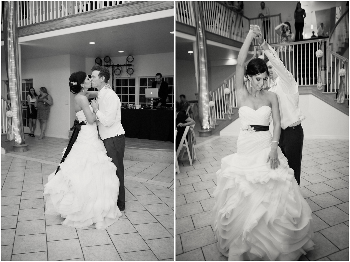 picture of bride and groom's first dance