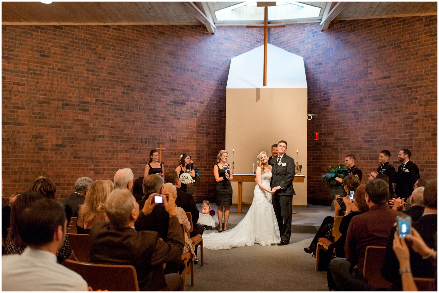 picture of longmont church wedding ceremony