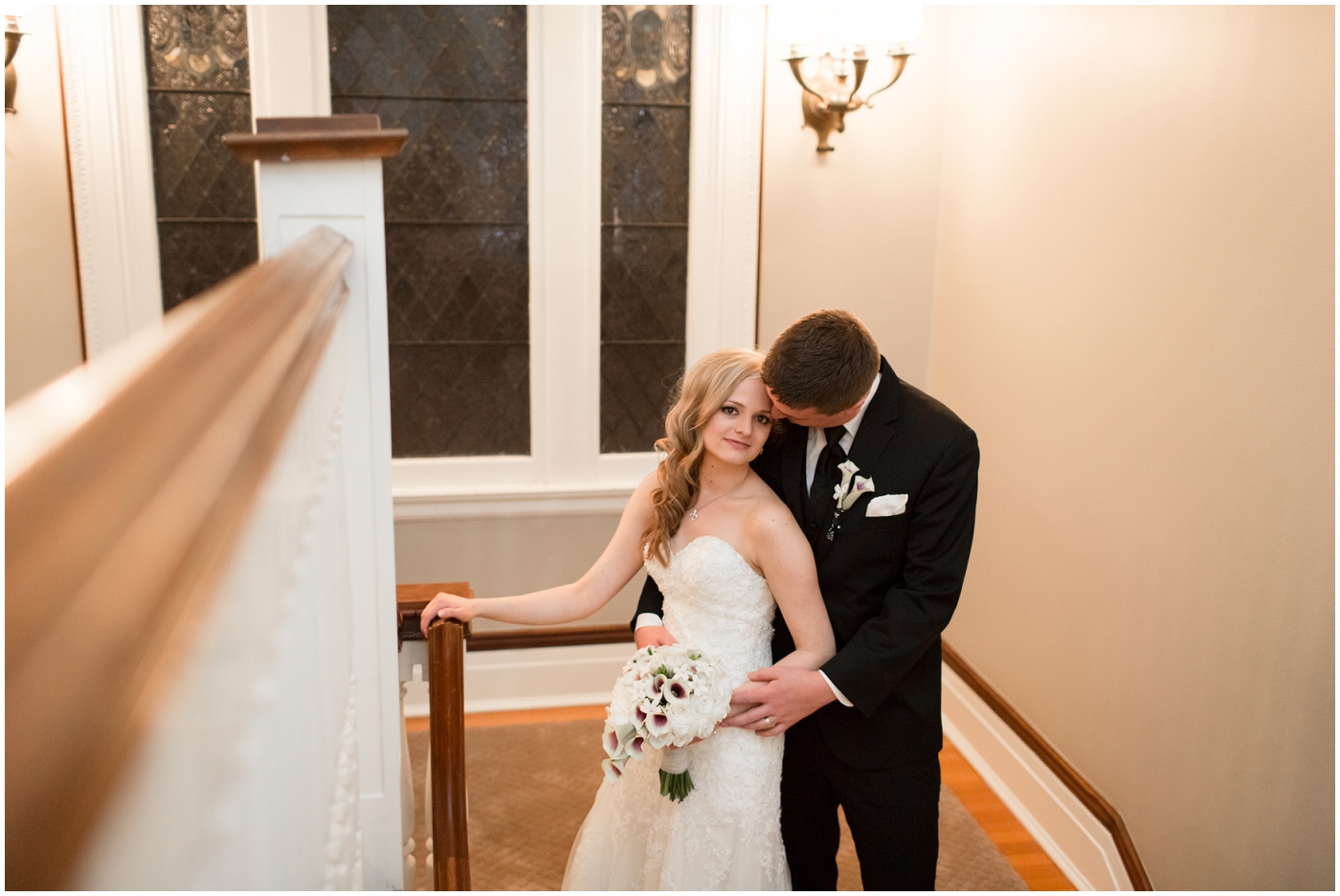 picture of bride and groom at grant-humphreys mansion wedding