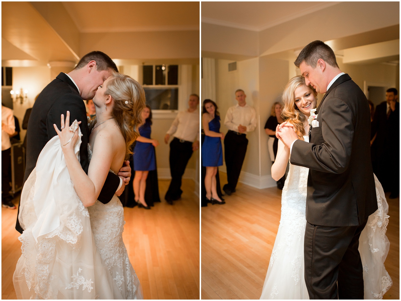 picture of bride and groom's first dance