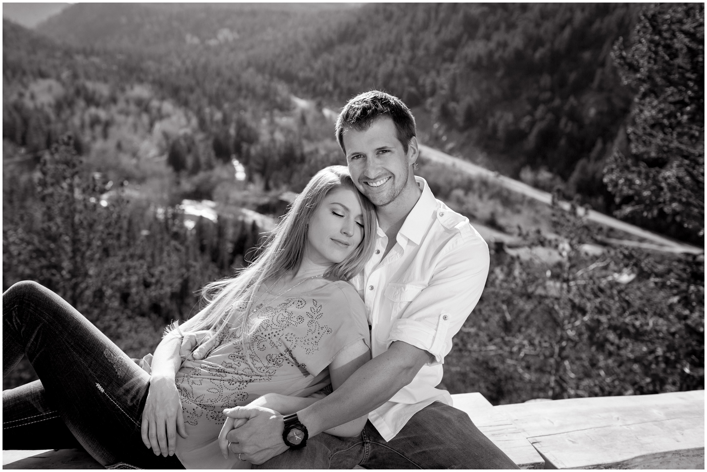 picture of peaceful valley ranch engagement photos