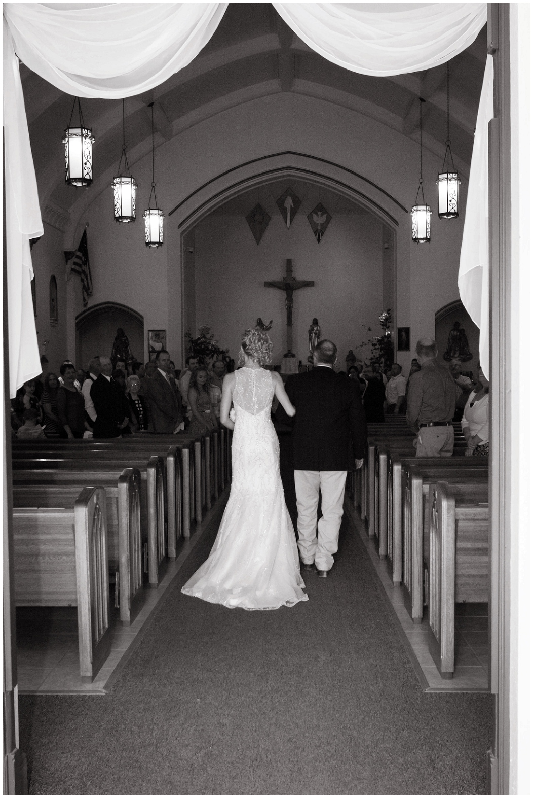 picture of bride walking down the aisle