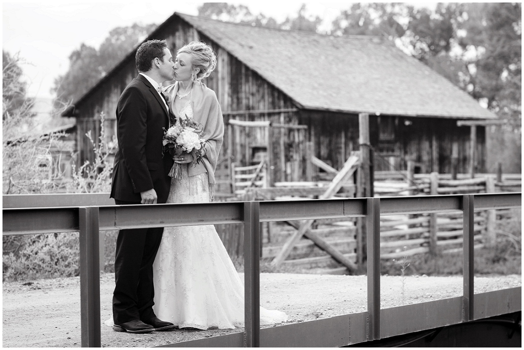 picture of rustic wyoming wedding