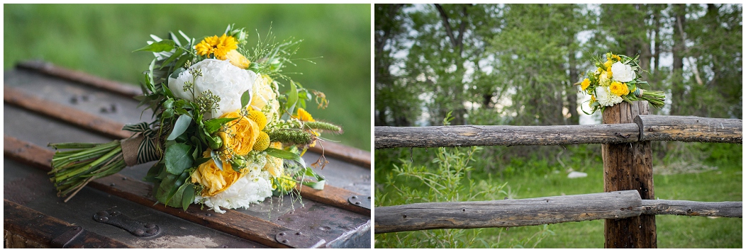 picture of yellow bridal bouquet