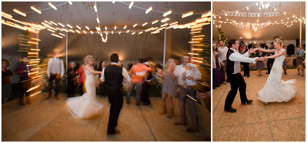 picture of vee bar ranch wedding reception