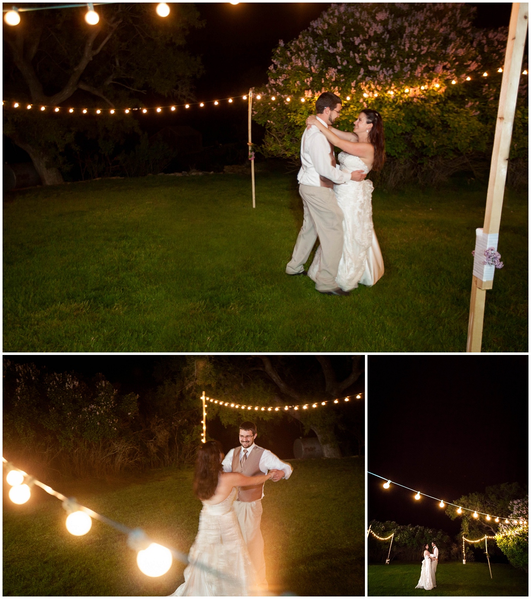 picture of nighttime wedding photos