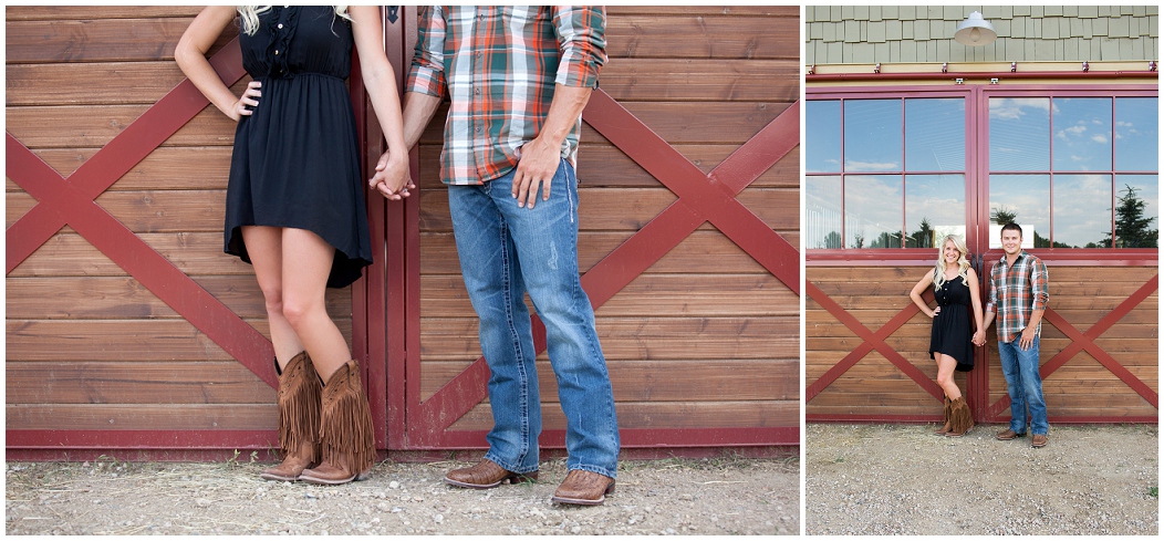 picture of rustic engagement session
