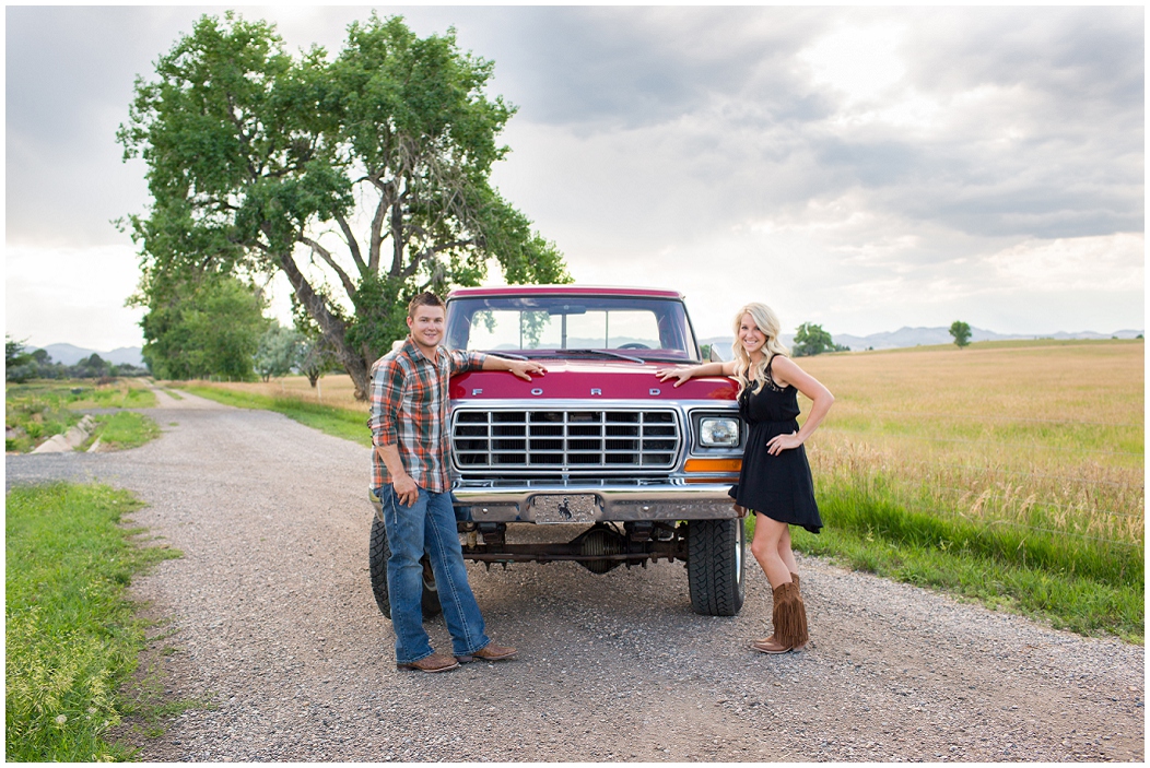 picture of rustic fort collins engagement photos