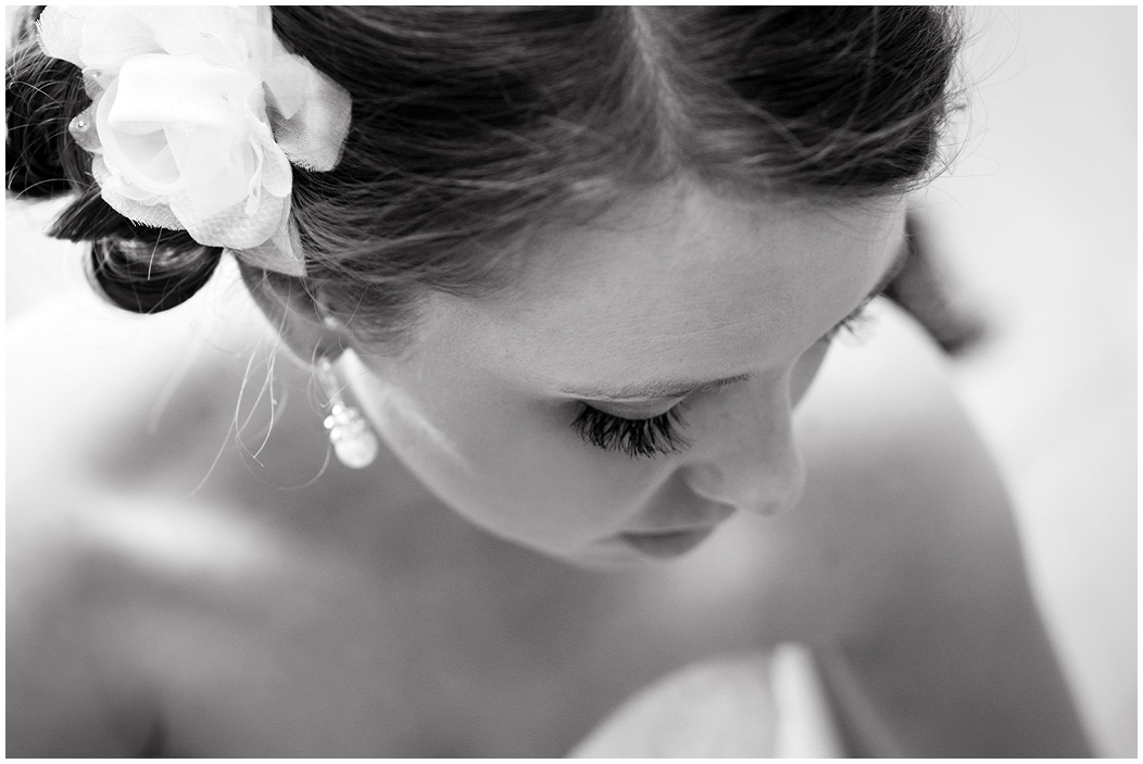 picture of bride getting ready