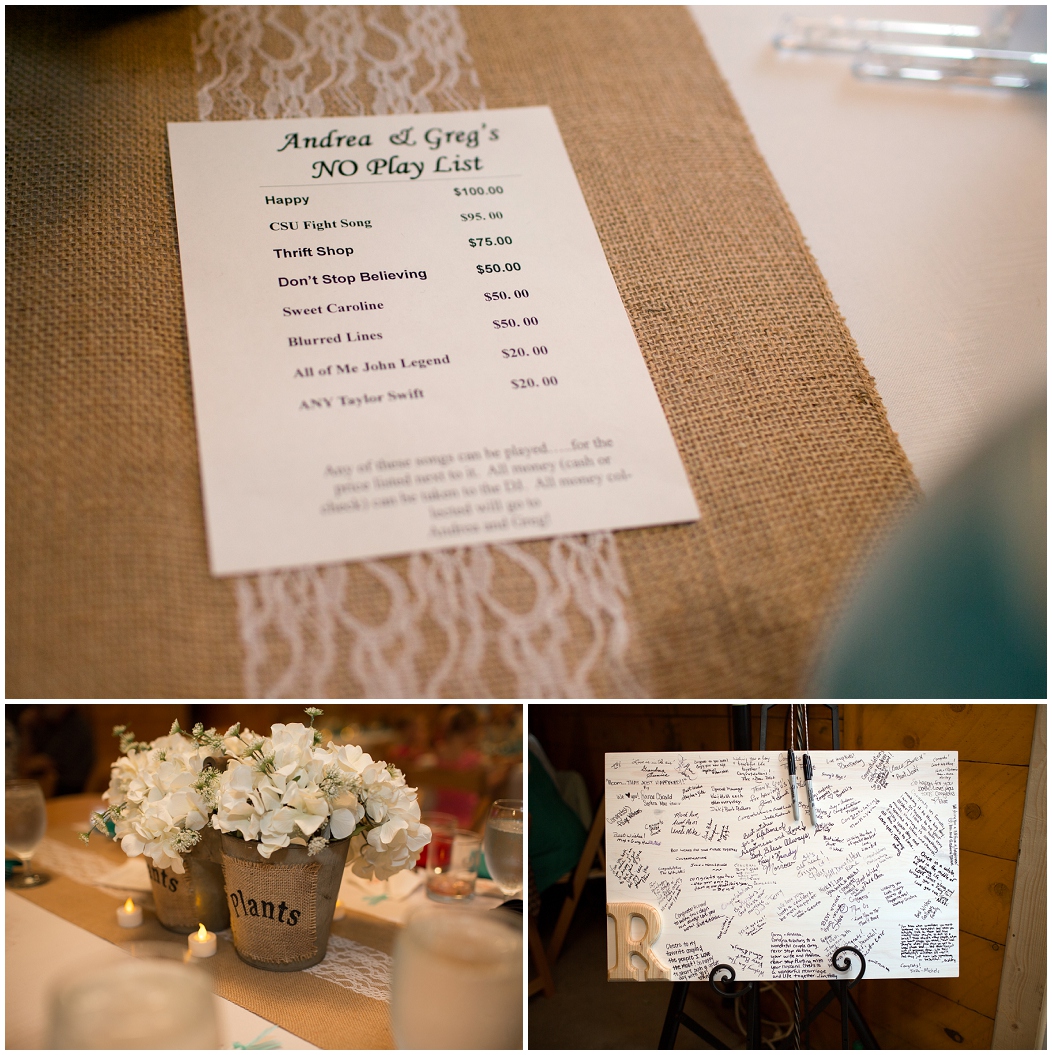 picture of rustic wedding decor