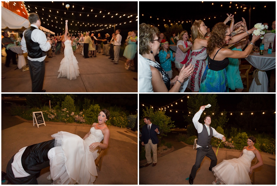 picture of bouquet and garter toss