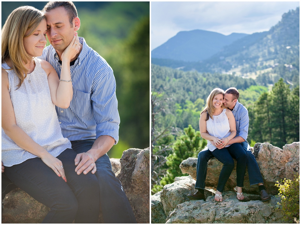 picture of Evergreen engagement photos