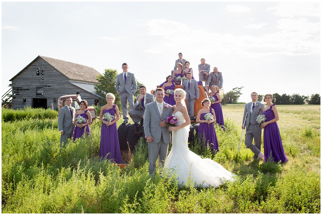 picture of rustic kansas wedding photography