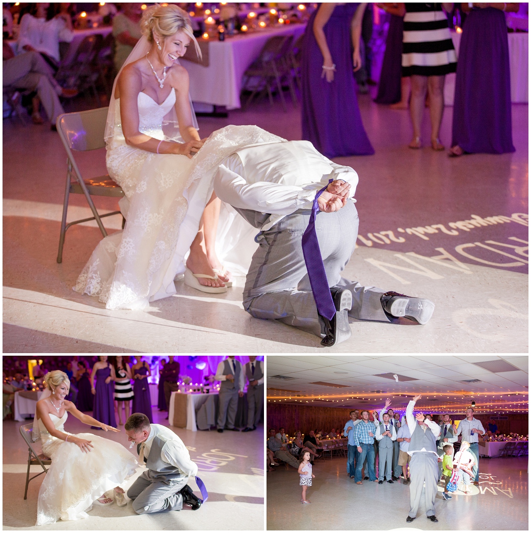 picture of wedding garter toss