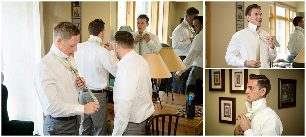 picture of groomsmen getting ready