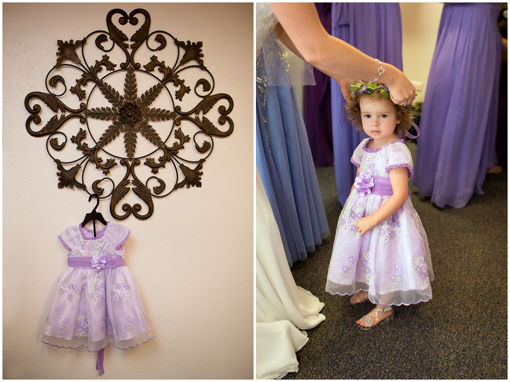 picture of purple flower girl dress