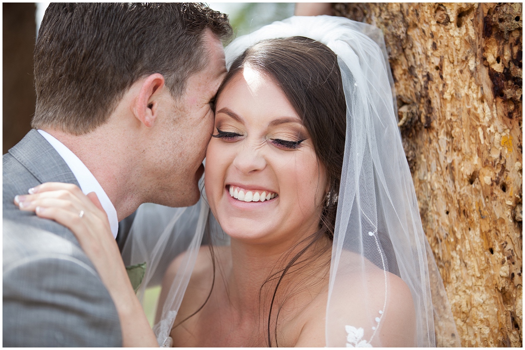 picture of bride laughing