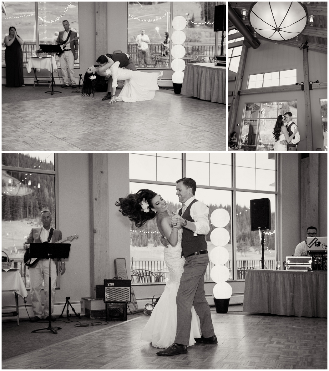 picture of bride and groom first dance