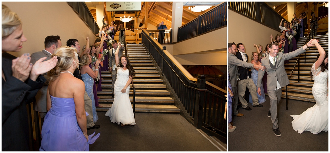 picture of wedding grand exit
