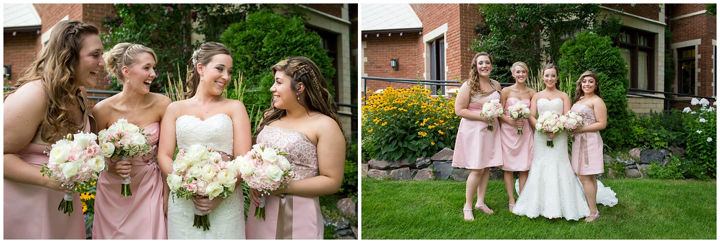 picture of bridesmaids in pink