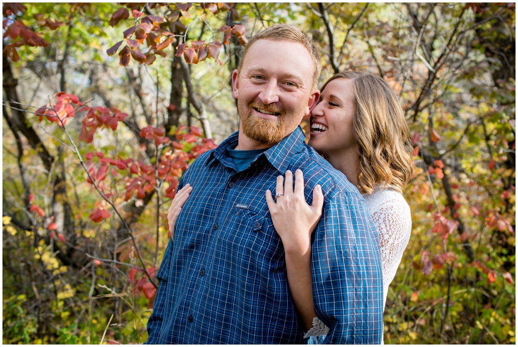picture of colorado fall engagement photos