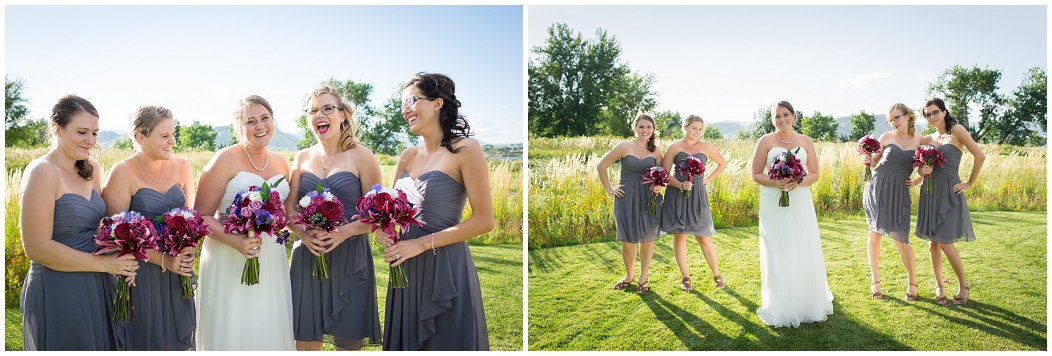 picture of bridesmaids at applewood golf course wedding