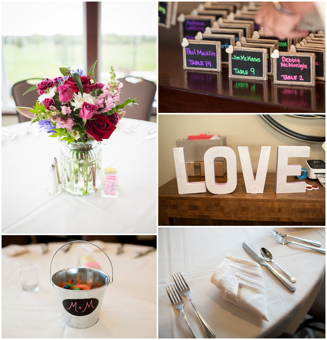 picture of wedding reception details 