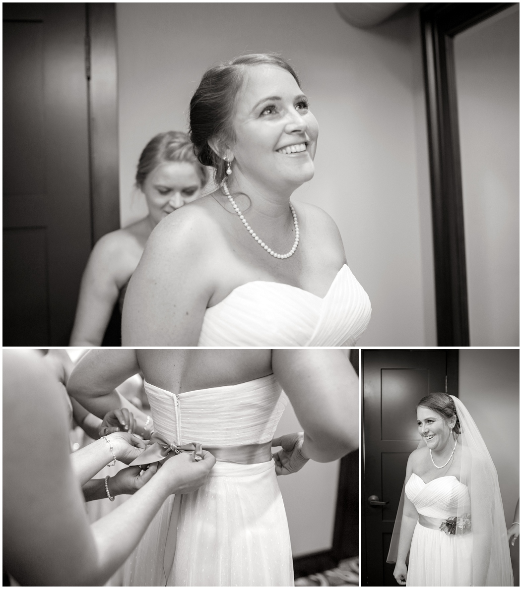 picture of bride getting ready