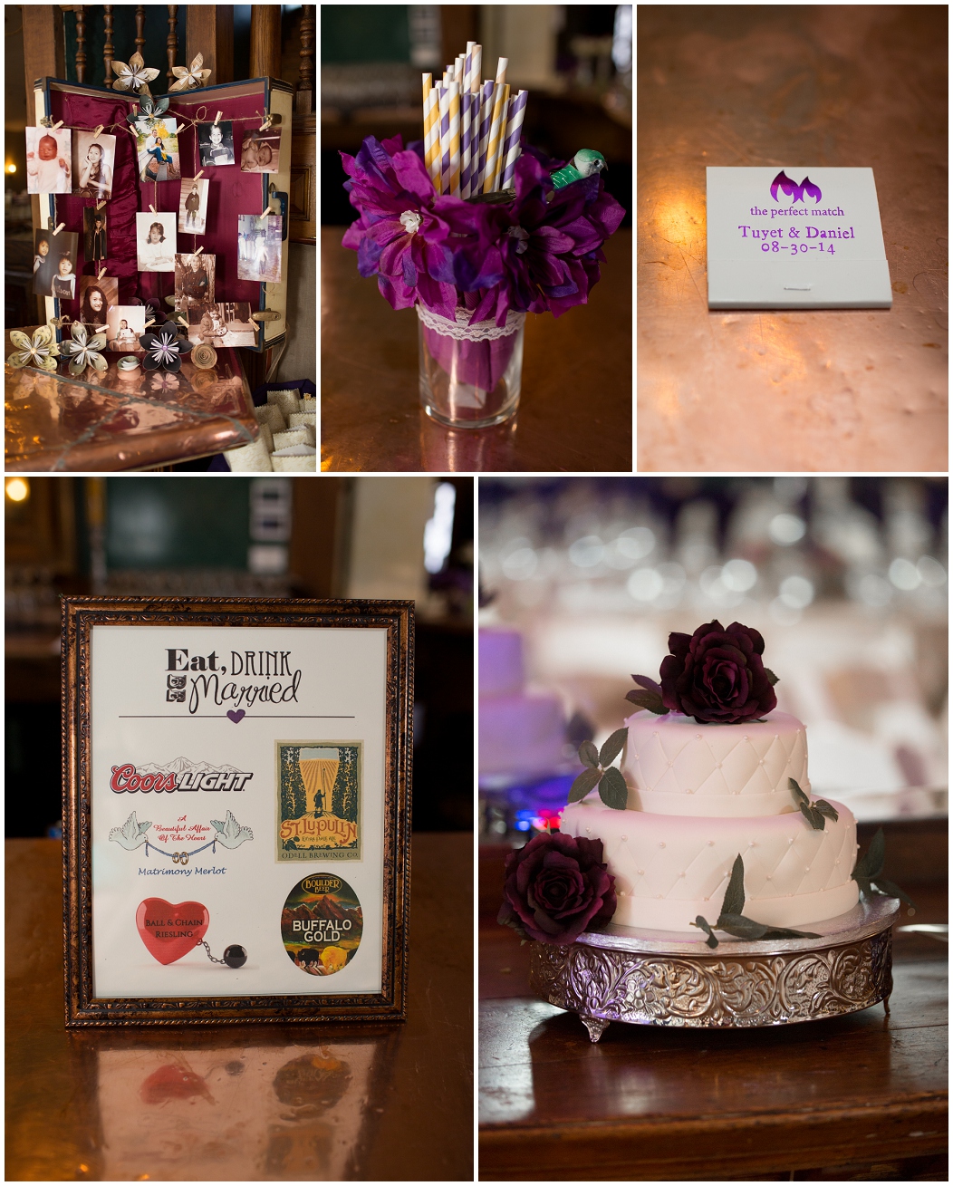 picture of wedding reception details
