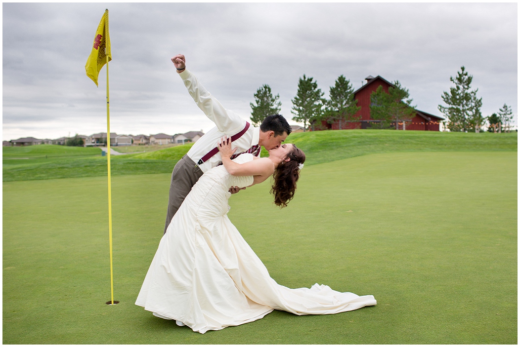 picture of Colorado golf course wedding