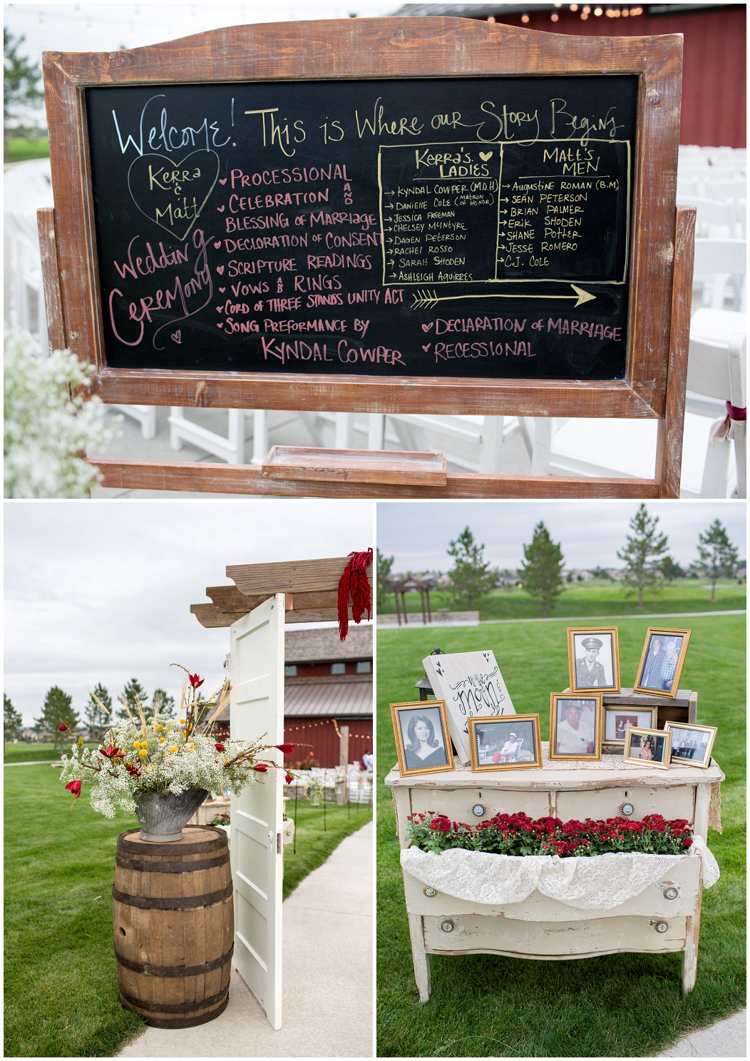 picture of rustic wedding details 